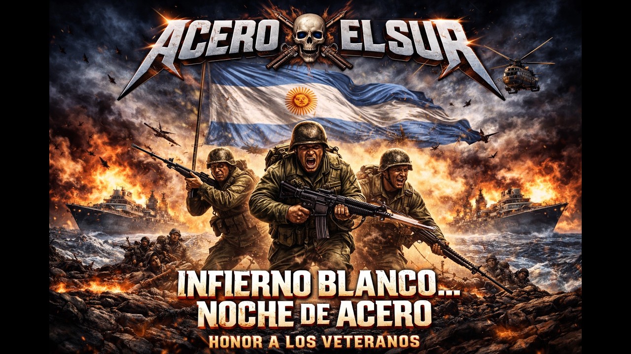Infierno Blanco... Noche de Acero — homenaje a los veteranos de Malvinas